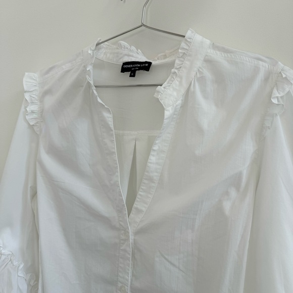 Generation Love White Ruffle Blouse - Picture 3 of 6